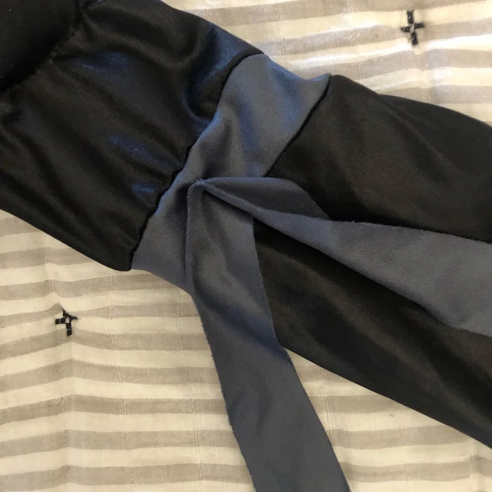 Ninja costume for kids black some gold and gray